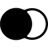 two-circles-sign-one-black-other-white